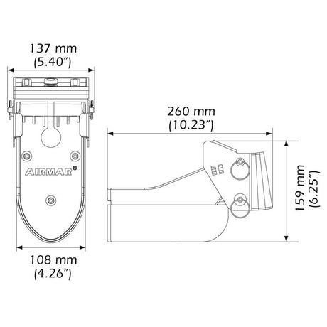 Airmar TM185C-HW High Frequency Wide Beam CHIRP Transom Mount 14-Pin Transducer f/Humminbird [TM185C-HW-14HB] - Life Raft Professionals