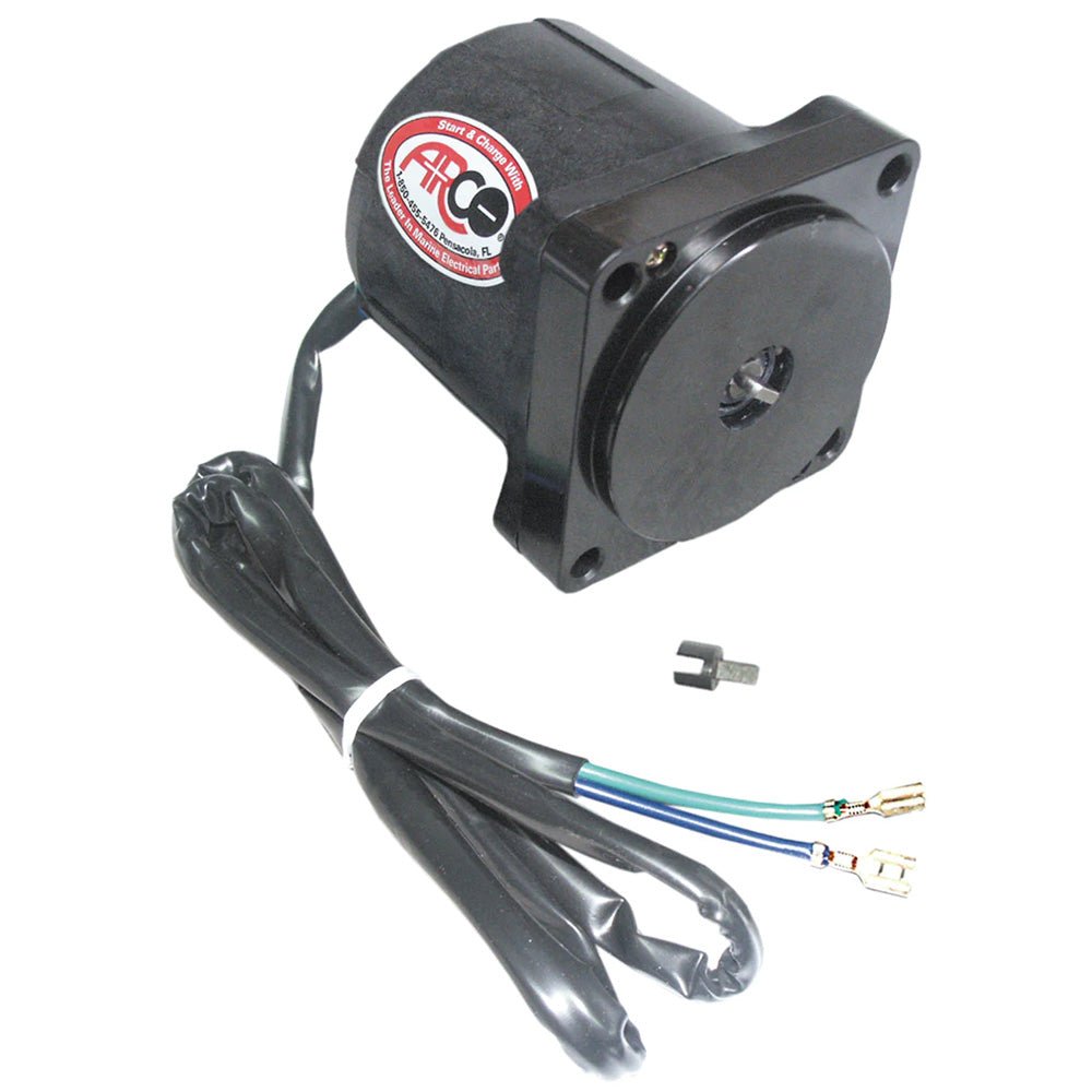 ARCO Marine Replacement Johnson/Evinrude Tilt Trim Motor - 2-Wire, 4 Bolt, Flat Blade Shaft - Life Raft Professionals