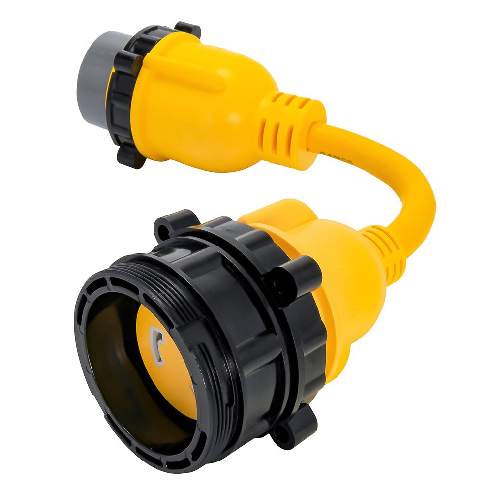 Camco 50AM/30AF Power Grip Marine 12" Locking Adapter - M-Lock/F-Locking Adapter - Life Raft Professionals