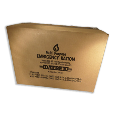 DATREX EMERGENCY FOOD RATION 2400 kcal - 30 PACK CASE - Life Raft Professionals