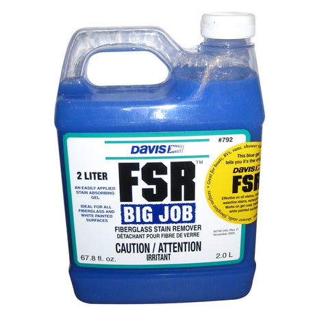 Davis FSR Big Job Fiberglass Stain Remover - 2-Liter - Life Raft Professionals