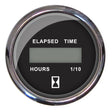 Faria Chesapeake Black 2" Hourmeter (Digital) [13715] - Life Raft Professionals