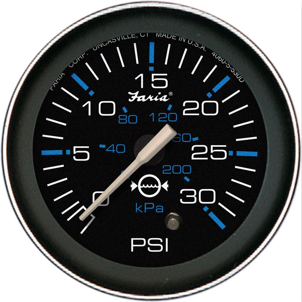 Faria Coral 2" Water Pressure Gauge (30 PSI) [13003] - Life Raft Professionals