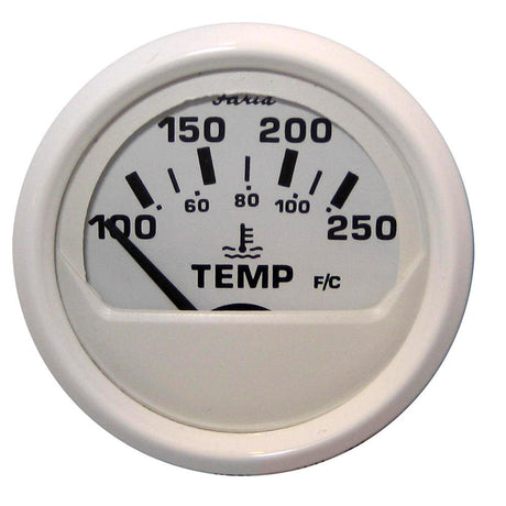 Faria Dress White 2" Water Temperature Guage (100-250 DegreeF) [13110] - Life Raft Professionals