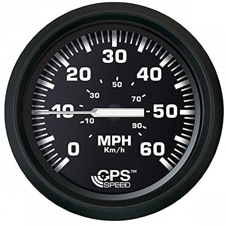 Faria Euro Black 4" Speedometer 60MPH (GPS) [32816] - Life Raft Professionals