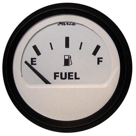 Faria Euro White 2" Fuel Level Gauge (E-1/2-F) [12901] - Life Raft Professionals