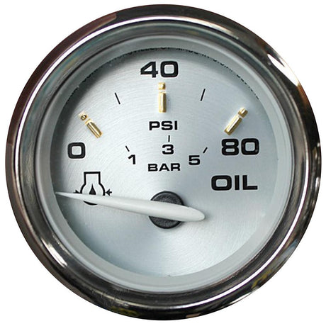 Faria Kronos 2" Oil Pressure Gauge - 80 PSI [19002] - Life Raft Professionals