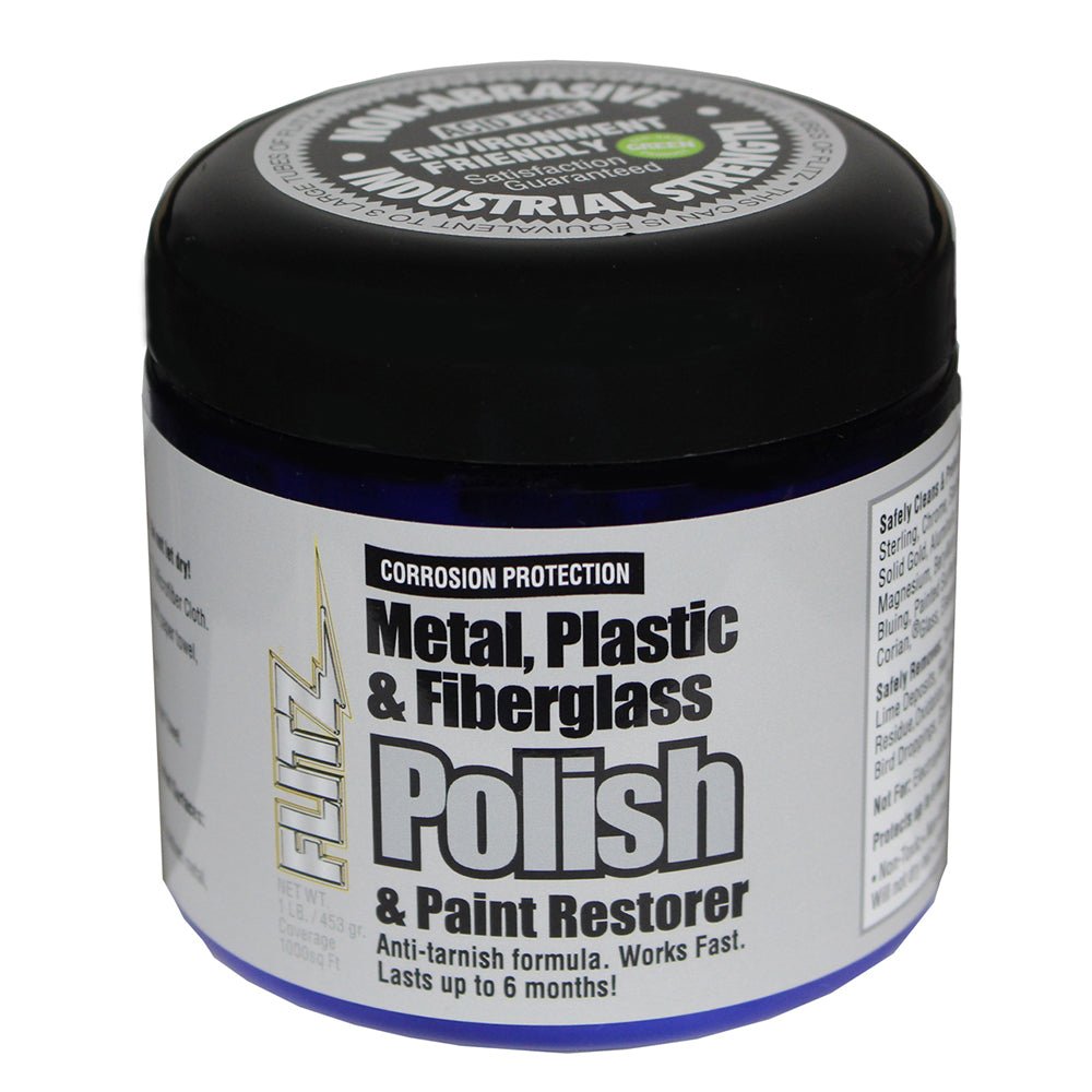 Flitz Metal, Plastic Fiberglass Polish Paste - 1.0lb - Life Raft Professionals