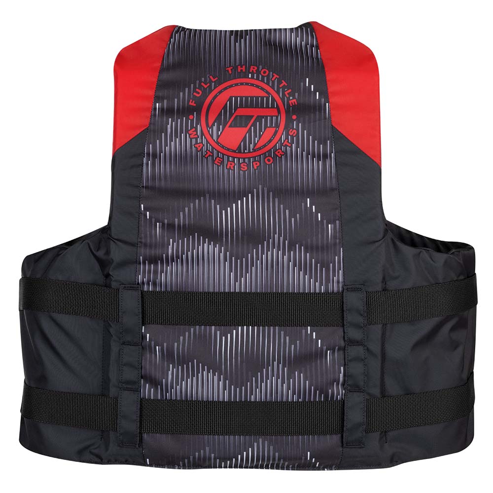 Full Throttle Adult Nylon Life Jacket - 2XL/4XL - Red/Black [112200-100-080-22] - Life Raft Professionals