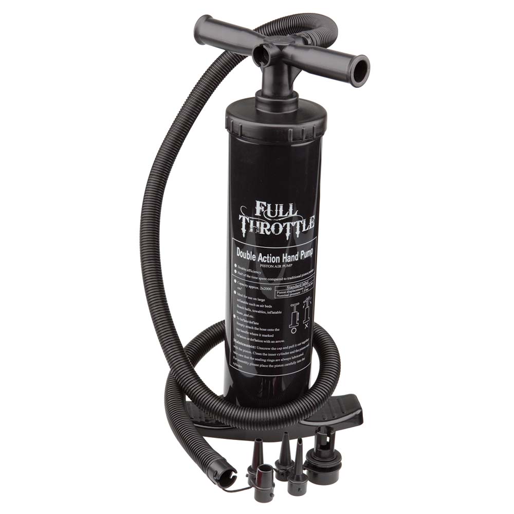 Full Throttle Dual Action Hand Pump - Black - Life Raft Professionals