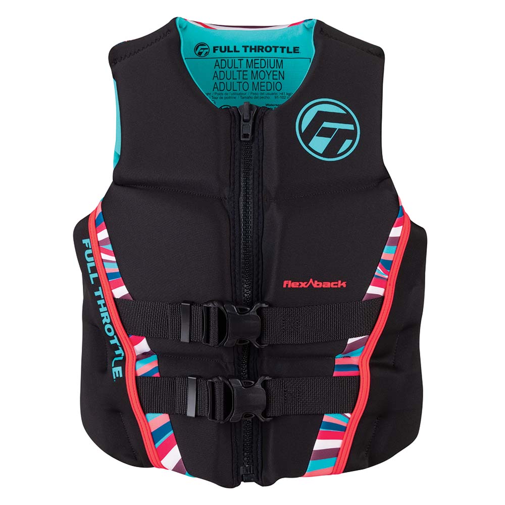 Full Throttle Womens Rapid-Dry Flex-Back Life Jacket - Womens L - Pink/Black [142500-105-840-22] - Life Raft Professionals