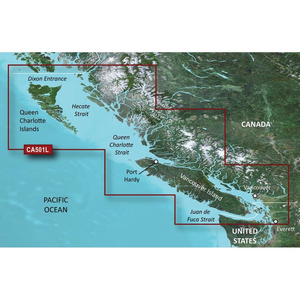 Garmin BlueChart g3 Vision HD - VCA501L - Vancouver Island - Dixon Entrance - microSD/SD [010-C0701-00] - Life Raft Professionals