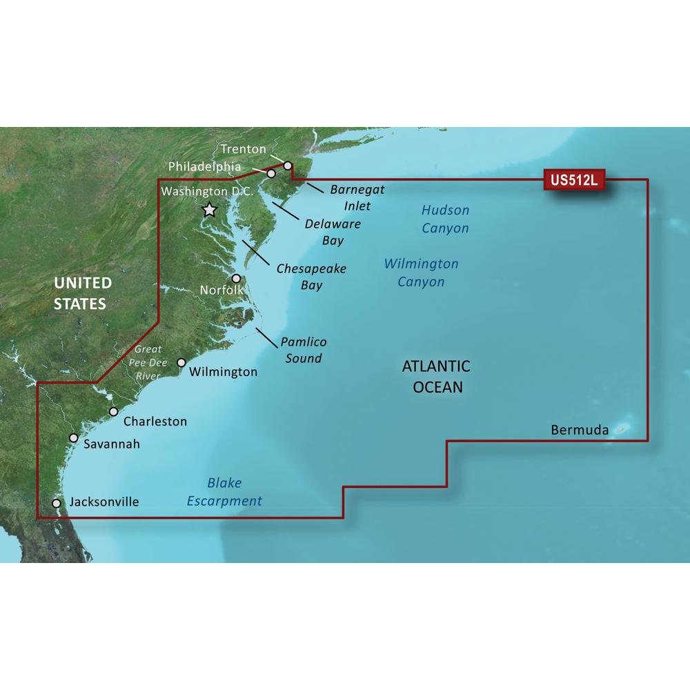 Garmin BlueChart g3 Vision HD - VUS512L - Mid-Atlantic - microSD/SD [010-C0741-00] - Life Raft Professionals