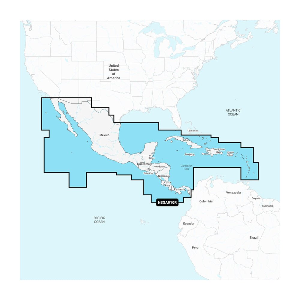 Garmin Navionics+ NSSA010R Central America Caribbean - Life Raft Professionals