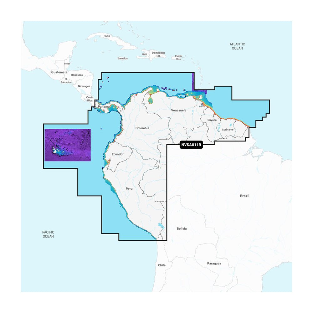 Garmin Navionics Vision+ NSSA011R South America (North) - Life Raft Professionals