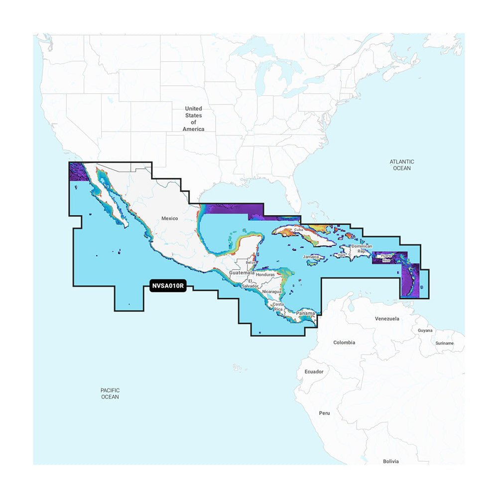 Garmin Navionics Vision+ NVSA010R Central America Caribbean - Life Raft Professionals