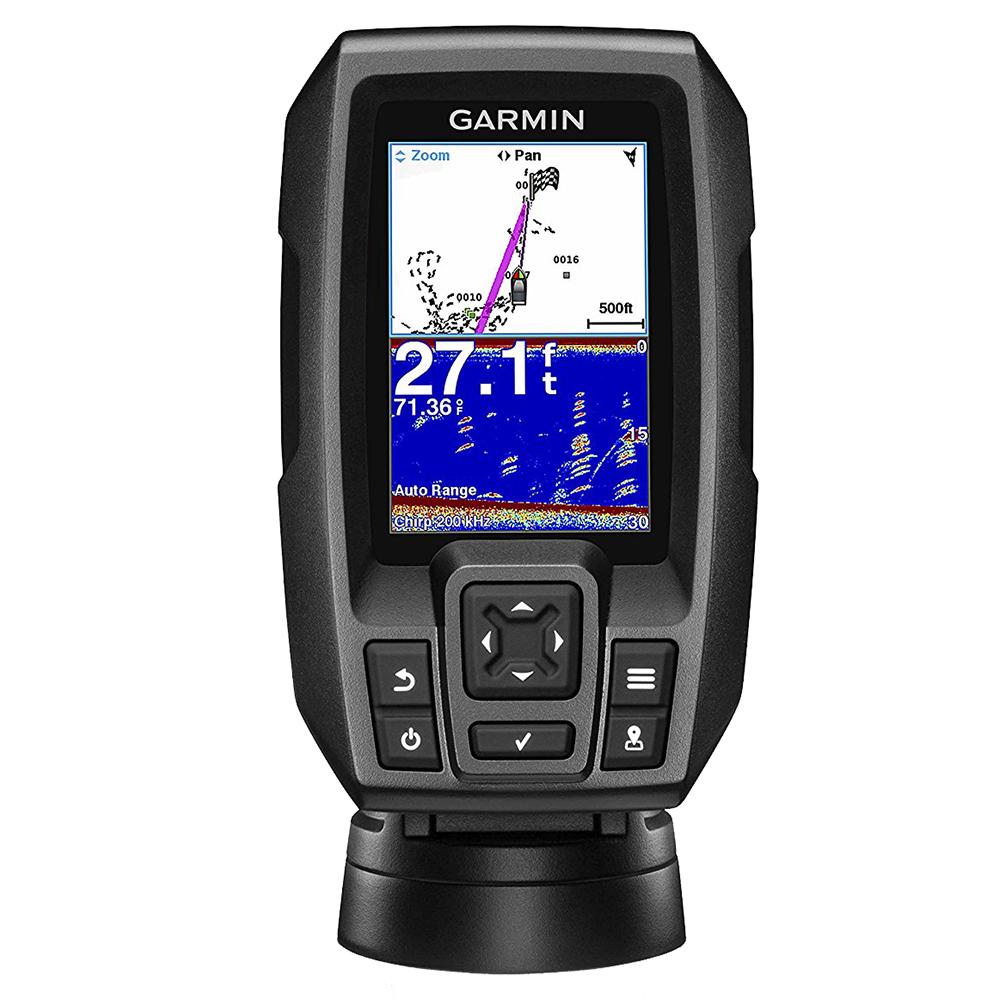 Garmin STRIKER 4 FishFinder w/4-Pin, 77/200kHz TM Transducer [010-01550-00] - Life Raft Professionals