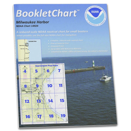 Historical NOAA Booklet Chart 14924: Milwaukee Harbor - Life Raft Professionals