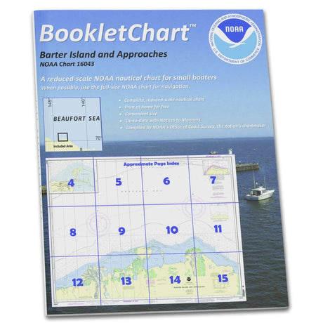 Historical NOAA Booklet Chart 16043: Barter Island and approaches; Bernard Harbor - Life Raft Professionals