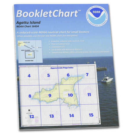 Historical NOAA Booklet Chart 16434: Agattu Island - Life Raft Professionals