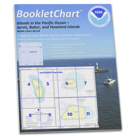 Historical NOAA Booklet Chart 83116: Islands in The Pacific Ocean-Jarvis: Bake and Howland Islands - Life Raft Professionals