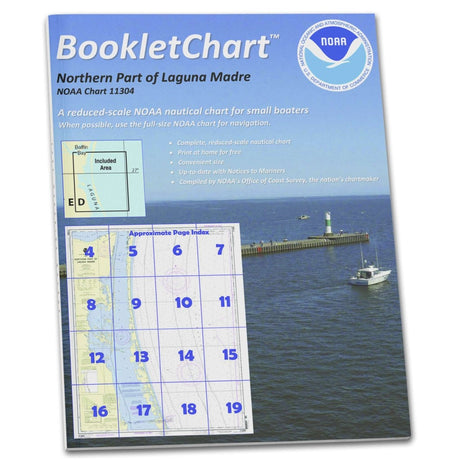 Historical NOAA BookletChart 11304: Northern Part of Laguna Madre - Life Raft Professionals