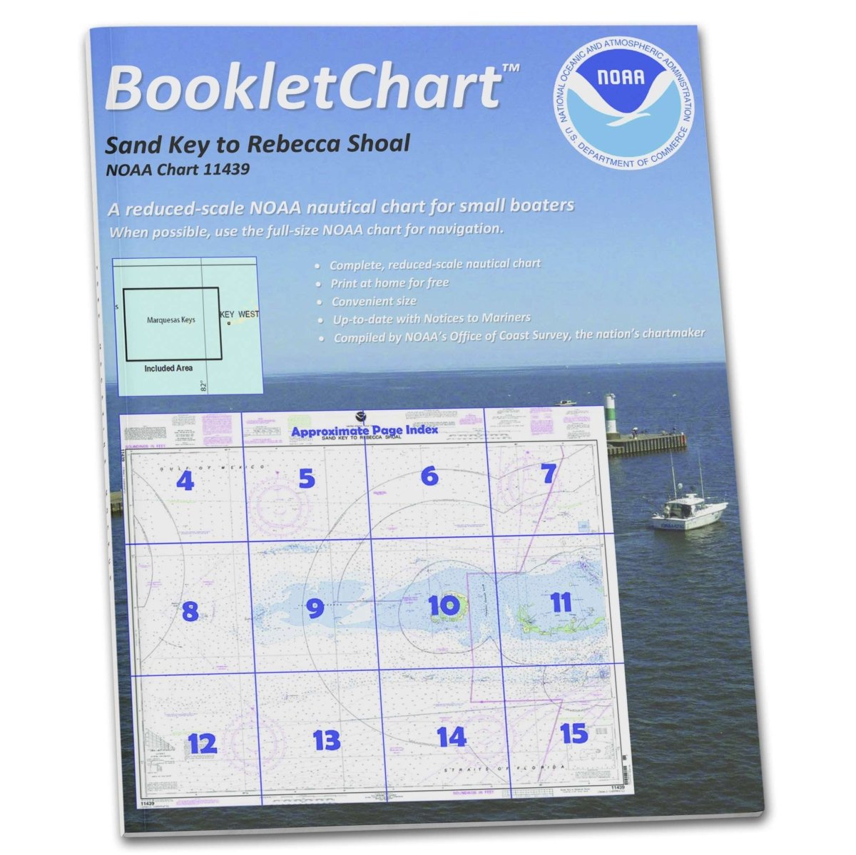 Historical NOAA BookletChart 11439: Sand Key to Rebecca Shoal - Life Raft Professionals