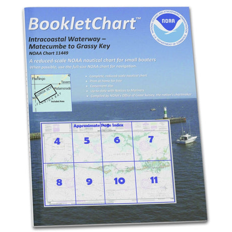 Historical NOAA BookletChart 11449: Intracoastal Waterway Matecumbe to Grassy Key - Life Raft Professionals