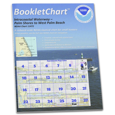 Historical NOAA BookletChart 11472: Intracoastal Waterway Palm Shores to West Palm Beach; Loxahatchee River. - Life Raft Professionals