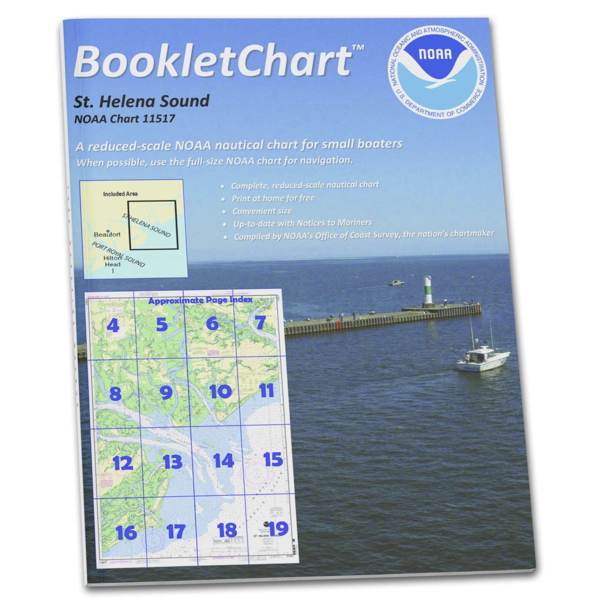 Historical NOAA BookletChart 11517: St. Helena Sound - Life Raft Professionals