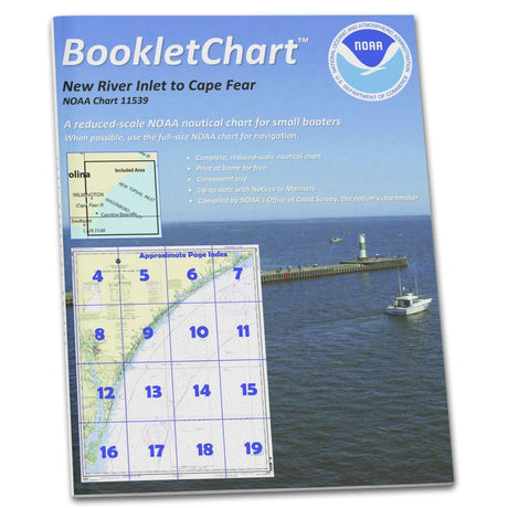 Historical NOAA BookletChart 11539: New River Inlet to Cape Fear - Life Raft Professionals