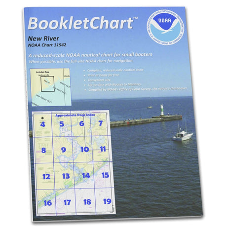 Historical NOAA BookletChart 11542: New River; Jacksonville - Life Raft Professionals