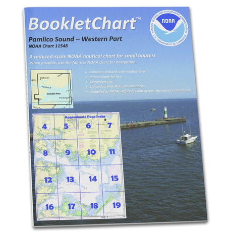 Historical NOAA BookletChart 11548: Pamlico Sound Western Part - Life Raft Professionals