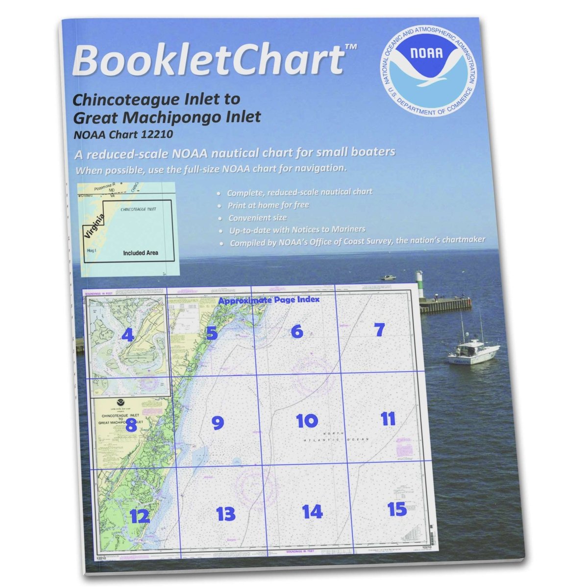 Historical NOAA BookletChart 12210: Chincoteague Inlet to Great Machipongo Inlet; Chincoteague Inlet - Life Raft Professionals