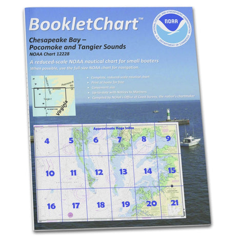 Historical NOAA BookletChart 12228: Chesapeake Bay Pocomoke and Tangier Sounds - Life Raft Professionals