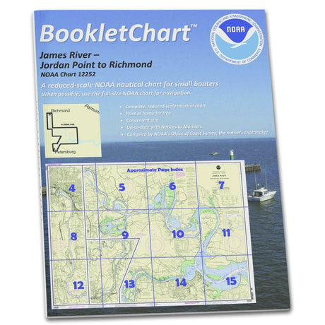 Historical NOAA BookletChart 12252: James River Jordan Point to Richmond - Life Raft Professionals