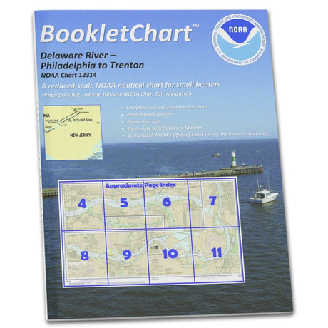 Historical NOAA BookletChart 12314: Delaware River Philadelphia to Trenton - Life Raft Professionals