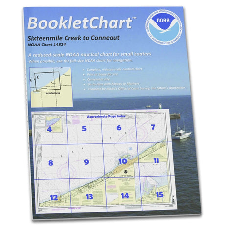 HISTORICAL NOAA BookletChart 14824: Sixteenmile Creek to Conneaut;Conneaut Harbor - Life Raft Professionals