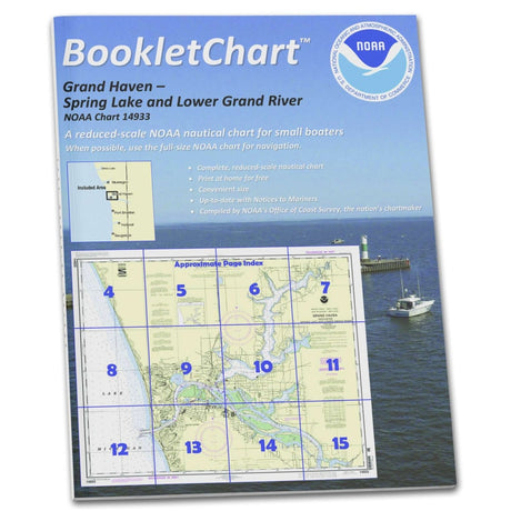 Historical NOAA BookletChart 14933: Grand Haven: Including Spring Lake and Lower Grand River - Life Raft Professionals