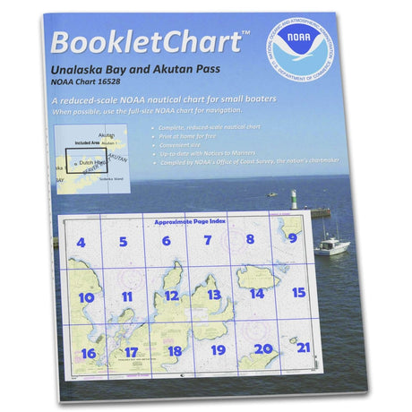 Historical NOAA BookletChart 16528: Unalaska Bay and Akutan Pass - Life Raft Professionals