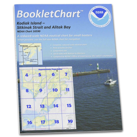 Historical NOAA BookletChart 16590: Kodiak Island Sitkinak Strait and Alitak Bay - Life Raft Professionals