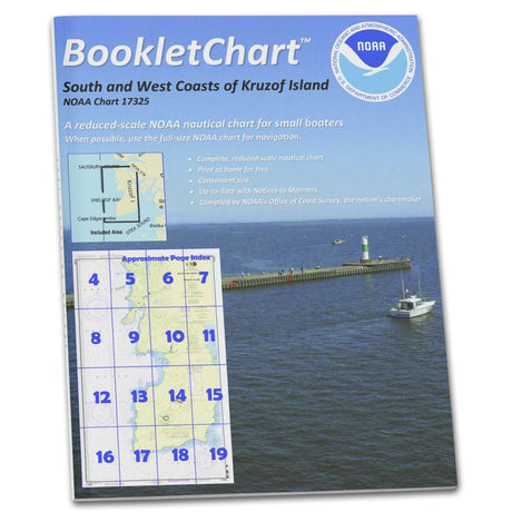 Historical NOAA BookletChart 17325: South and West Coasts of Kruzof Island - Life Raft Professionals