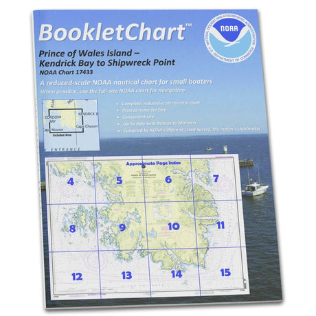 Historical NOAA BookletChart 17433: Kendrick Bay to Shipwreck Point: Prince of Wales Island - Life Raft Professionals