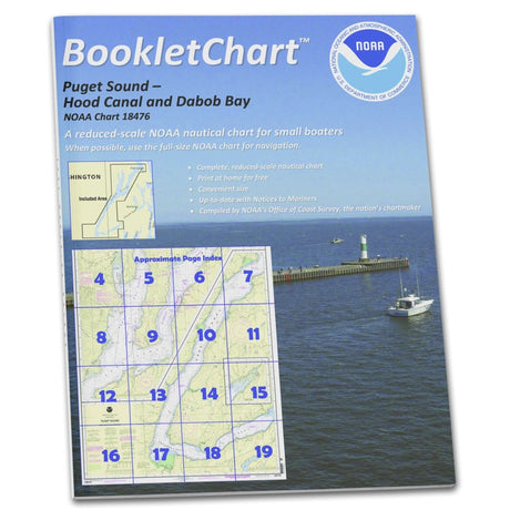 Historical NOAA BookletChart 18476: Puget Sound-Hood Canal and Dabob Bay - Life Raft Professionals