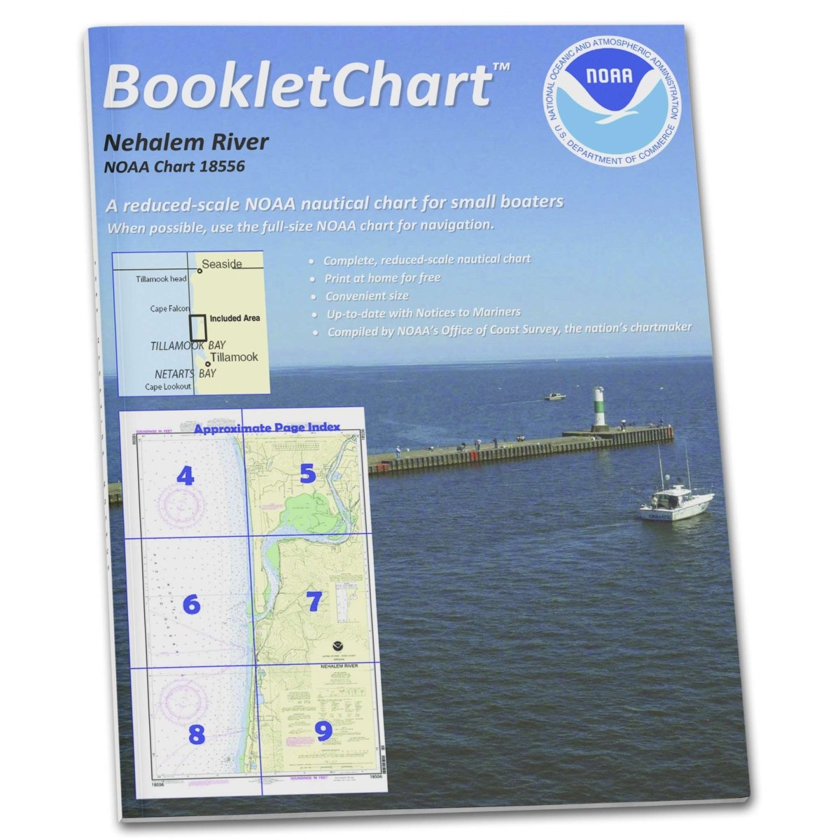 Historical NOAA BookletChart 18556: Nehalem River - Life Raft Professionals