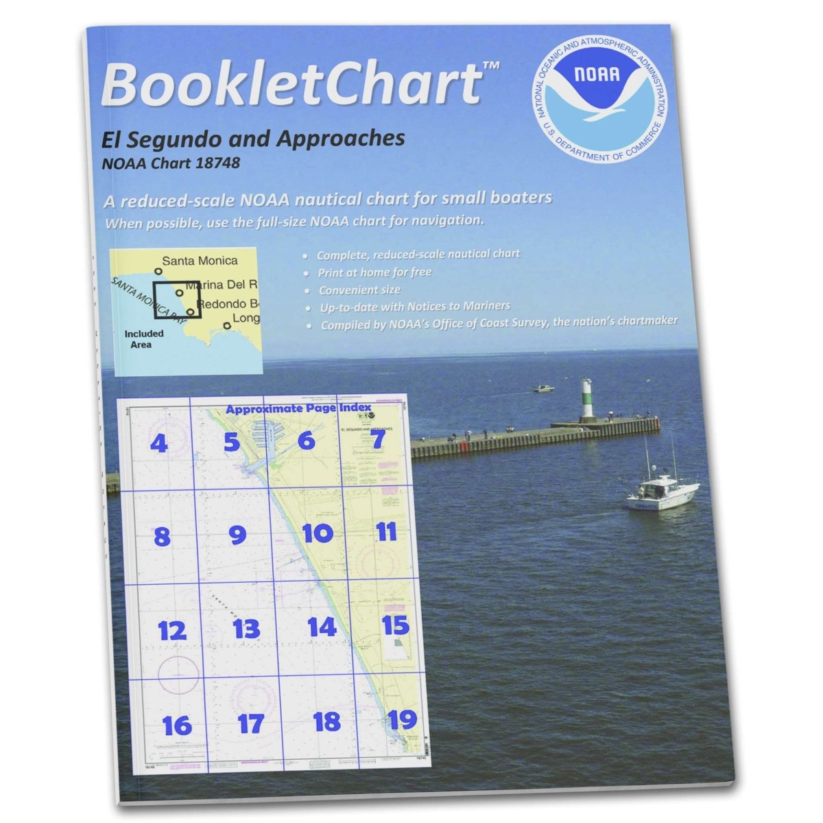 Historical NOAA BookletChart 18748: El Segundo and Approaches - Life Raft Professionals