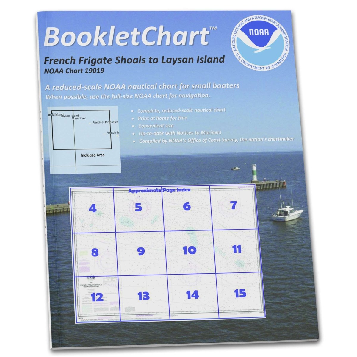 Historical NOAA BookletChart 19019: French Frigate Shoals to Laysan Island - Life Raft Professionals