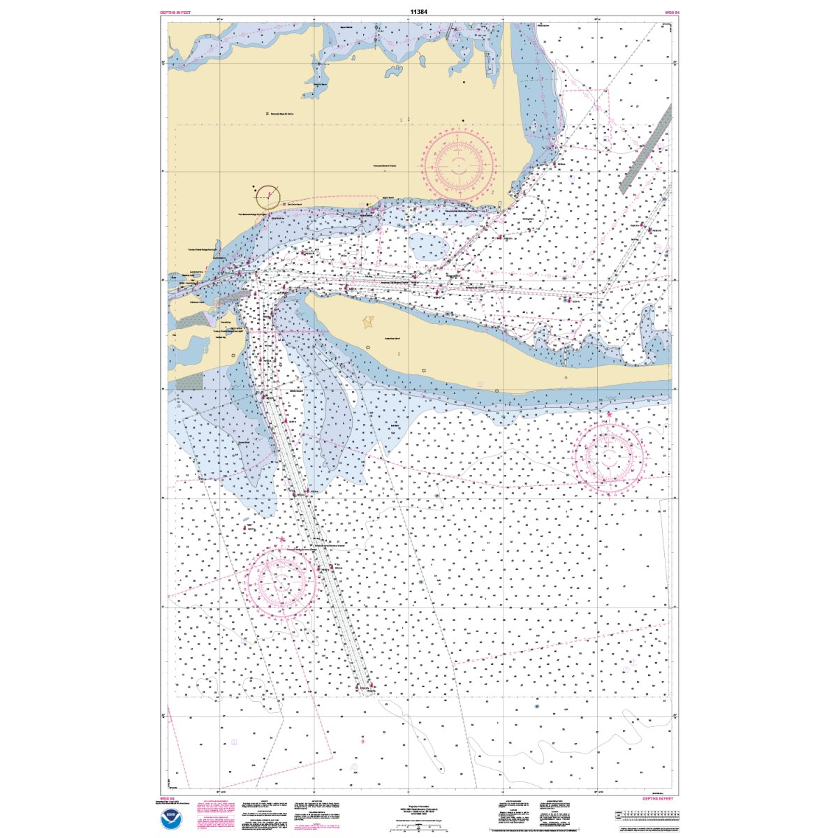 Historical NOAA Chart 11384: Pensacola Bay Entrance - Life Raft Professionals