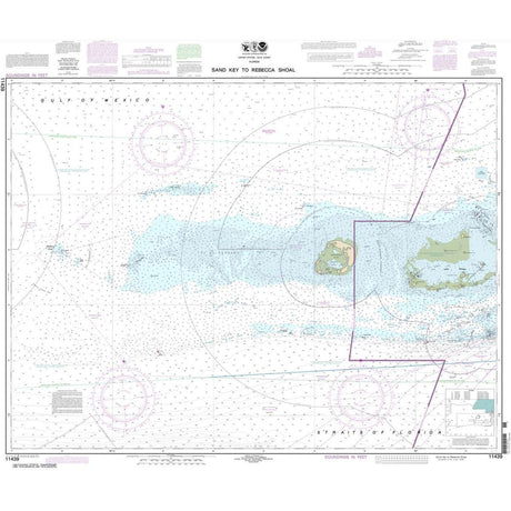 Historical NOAA Chart 11439: Sand Key to Rebecca Shoal - Life Raft Professionals