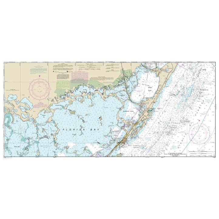 Historical NOAA Chart 11451: Miami to Marathon and Florida Bay (8 Page Folio) - Life Raft Professionals